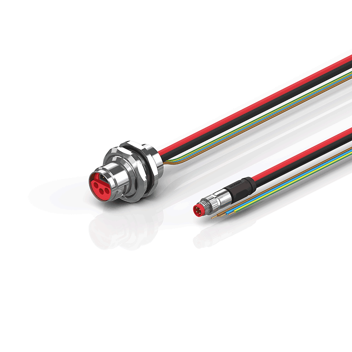 Beckhoff ZK7606-AJ00-0xxx B17, ECP cable, PUR, 3 G 15 mm² + (1 x 4 x AWG22), drag chain suitable, key 2 (230 V AC) Turkey