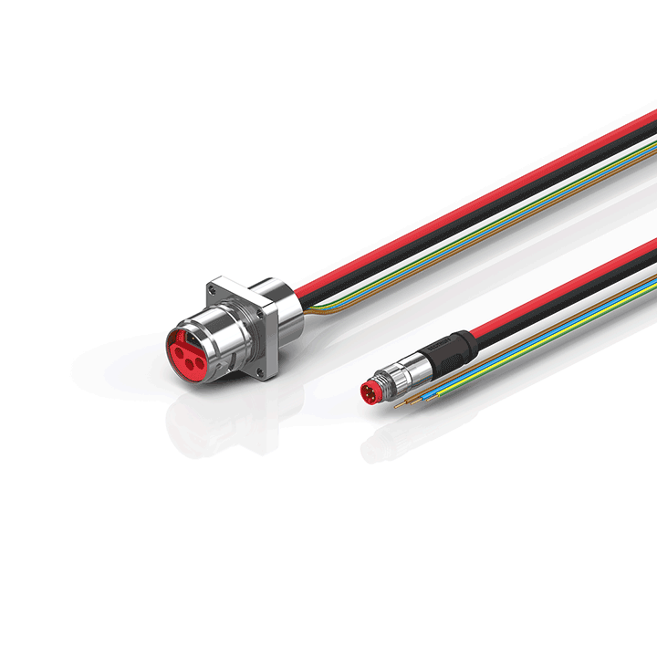 Beckhoff ZK7606-AH00-0xxx B17, ECP cable, PUR, 3 G 15 mm² + (1 x 4 x AWG22), drag chain suitable, key 2 (230 V AC) Turkey