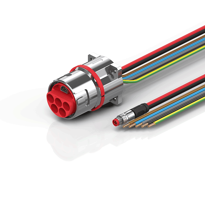 Beckhoff ZK7425-BW00-0xxx B40, ECP cable, PUR, 5 G 160 mm² + (1 x 4 x AWG22), drag chain suitable, key 1 (2 x 24 V DC + PE) Turkey