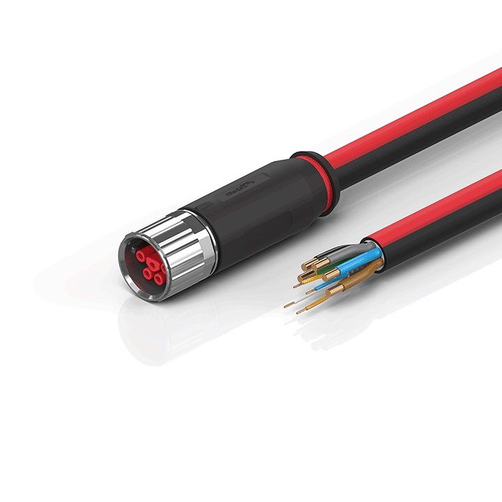 Beckhoff ZK7314-3100-0xxx B23, ECP cable, PUR, 5 G 40 mm² + (1 x 4 x AWG22), drag chain suitable, key 1 (2 x 24 V DC + PE) Turkey