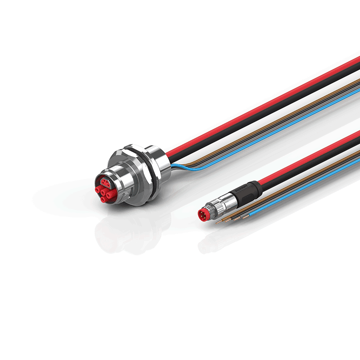 Beckhoff ZK7224-AQ00-0xxx B17, ECP cable, PUR, 4 x 15 mm² + (1 x 4 x AWG22), drag chain suitable, key 1 (2 x 24 V DC) Turkey