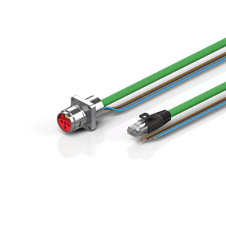 Beckhoff ZK7224-AN00-Axxx B17, ENP cable, PUR, 4 x 15 mm² + (1 x 4 x AWG22), drag chain suitable, key 1 (2 x 24 V DC) Turkey