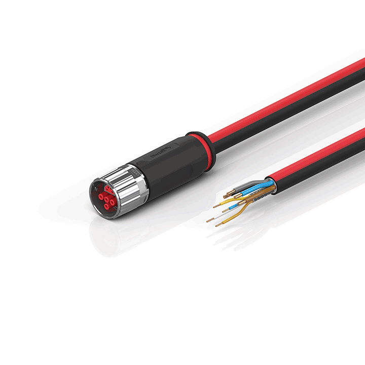 Beckhoff ZK7224-2500-0xxx B17, ECP cable, PUR, 4 x 15 mm² + (1 x 4 x AWG22), drag chain suitable, key 1 (2 x 24 V DC) Turkey