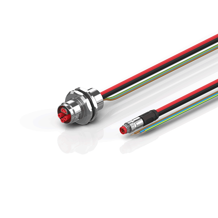 Beckhoff ZK7210-AK00-0xxx B17, ECP cable, PUR, 3 G 25 mm² + (1 x 4 x AWG22), drag chain suitable, key 1 (24 V DC) Turkey