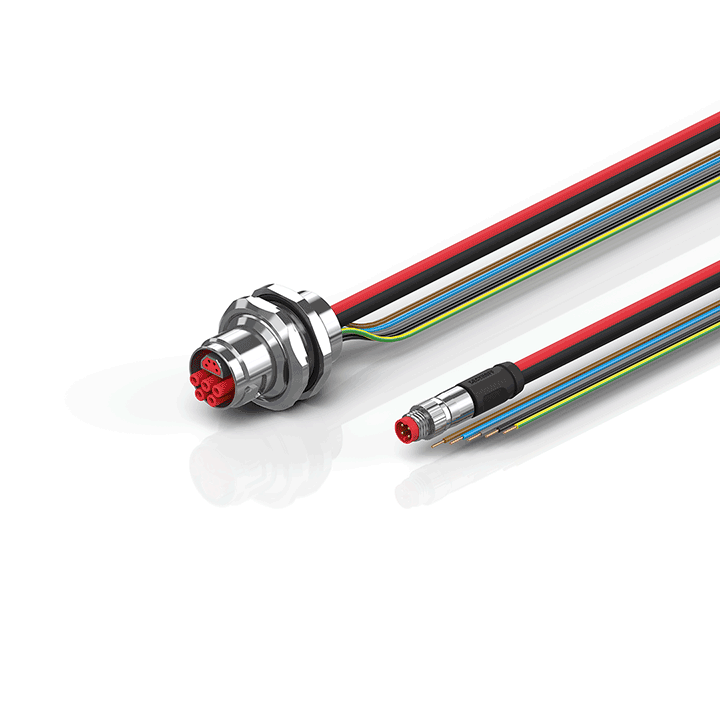 Beckhoff ZK7208-AU00-0xxx B17, ECP cable, PUR, 5 G 15 mm² + (1 x 4 x AWG22), drag chain suitable, key 1 (2 x 24 V DC + PE) Turkey