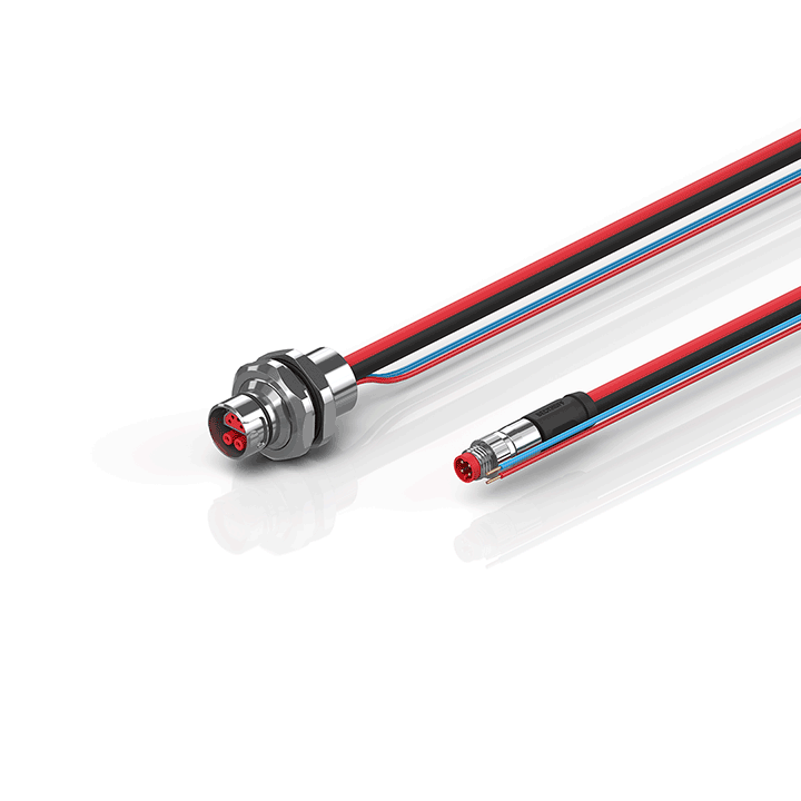 Beckhoff ZK7102-AC00-0xxx B12, ECP cable, PUR, 2 x 075 mm² + (1 x 4 x AWG22), drag chain suitable, key 1 (24 V DC) Turkey