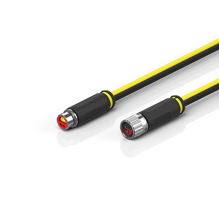 Beckhoff ZK7102-1007-Axxx B12, ENP cable, PUR, 2 x 075 mm² + (1 x 4 x AWG22), drag-chain suitable, key 1 (24 V DC) Turkey
