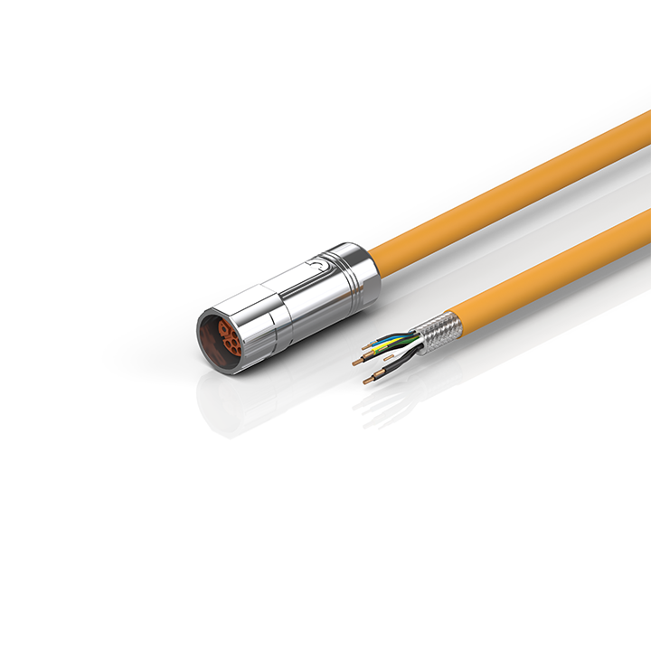 Beckhoff ZK4704-0424-2xxx Motor connection cable 25 mm² with M23 speedtec® plug, drag-chain suitable Turkey