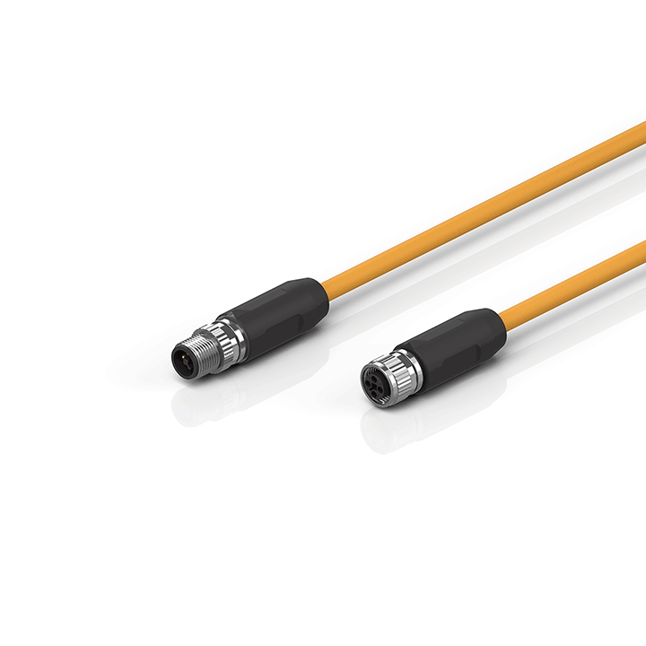 Beckhoff ZK4000-7778-0xxx Motor connection cable 075 mm² with M12 high-power plug (t coded), drag-chain suitable Turkey
