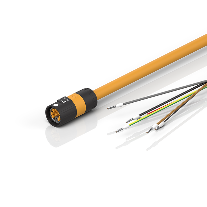 Beckhoff ZK4704-0411-2xxx Motor connection cable 075 mm² with itec® plug for motors with resolver, drag-chain suitable Turkey