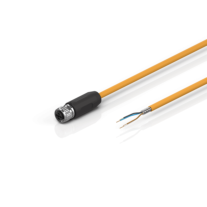 Beckhoff ZK4000-7700-0xxx Motor connection cable 075 mm² with M12 high-power plug (t coded), drag-chain suitable Turkey