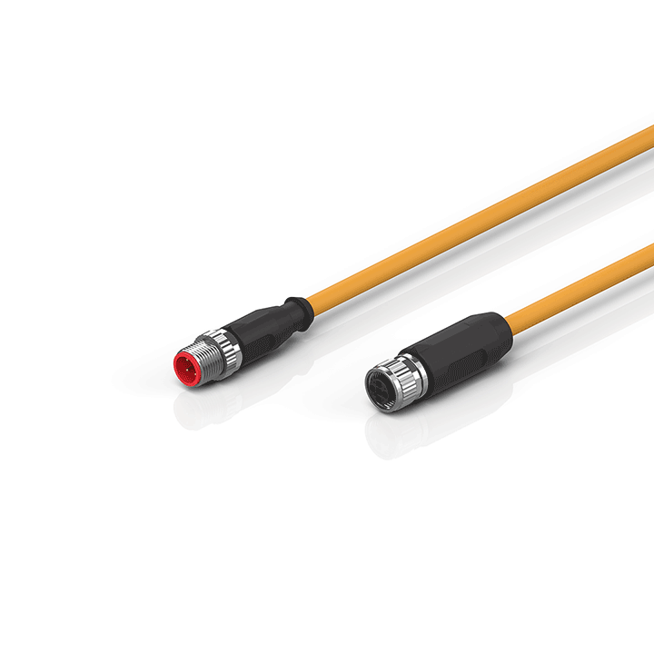 Beckhoff ZK4000-6877-0xxx Motor connection cable 075 mm² with M12 high-power plug (t coded), drag-chain suitable Turkey