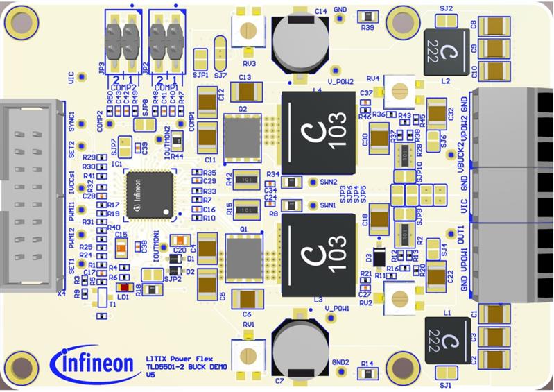 Infineon TLD5501-2 BUCK DEMO Turkey