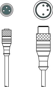 Leuze KDS U-M8-3A-M12-3A-V1-010 Interconnection cable Turkey