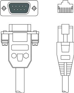Leuze KDS HS-SUB-9A-RJ41-AA-T1-028 Interconnection cable Turkey
