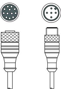 Leuze KDS S-M12-CA-M12-5A-P1-004-23X Interconnection cable