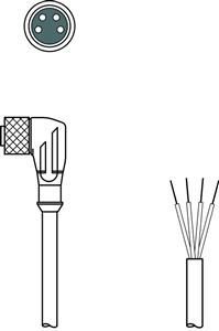 Leuze KD U-M8-4W-P1-100-DP Connection cable Turkey