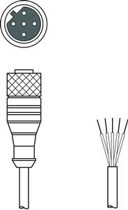 Leuze KB PB-5000-BA Interconnection cable Turkey