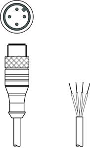 Leuze CB-M12-2000-4GMB Connection cable Turkey