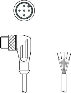 Leuze CB-M12-10000-5WM Connection cable Turkey