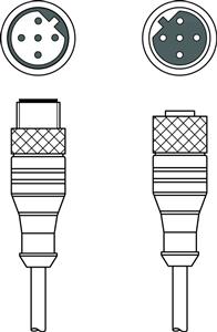 Leuze KB PB-15000-SBA Interconnection cable