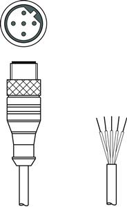 Leuze KB PB-15000-SA Interconnection cable