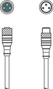 Leuze KDS U-M8-3A-M8-3A-P1-020 Interconnection cable Turkey