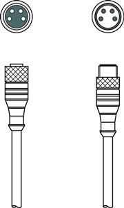 Leuze KDS U-M8-4A-M8-4A-P1-006 Interconnection cable Turkey