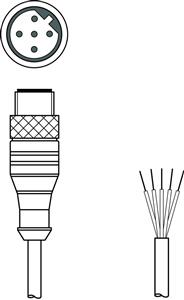 Leuze KB IBS-15000-SA Interconnection cable Turkey