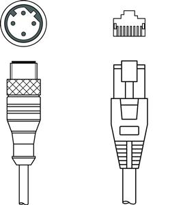 Leuze KSS ET-M12-4A-RJ45-A-P7-006 Interconnection cable Turkey