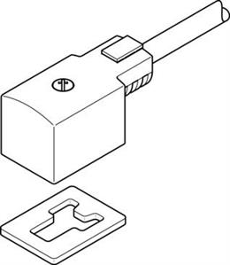 Festo KMV-1-24DC-2,5-LED Plug socket with cable