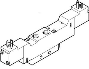 Festo MEBH-5/3G-1/8-S-B Solenoid valve