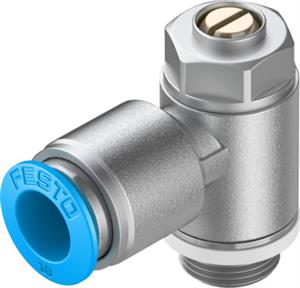 Festo GRLA-1/4-QS-10-D One-way flow control valve