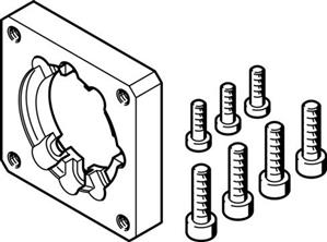 Festo EAMF-A-44A/B-55A Motor flange