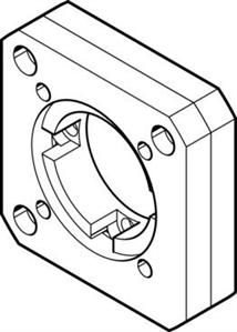Festo EAMF-A-64A/C-80G Motor flange