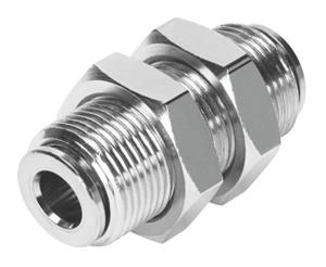 Festo NPQM-H-Q4-E-P10 Push-in bulkhead connector