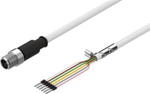 Festo NEBM-SM12G8-E-2.5-Q5-LE6 Motor cable