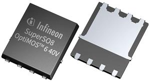 Infineon ISC012N04LM6 OptiMOSTM 6 power MOSFET 40 V Logic Level in a SuperSO8 package