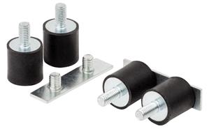 Euchner AM-OS-D-V08-156917 8 x vibration damper for protective field heights from 310 - 1,060 mm