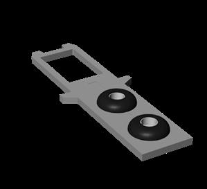 Euchner BETAETIGER-S-GT-LN Actuator S for safety switch SGA/SGP/STA/STP/STM for insertion funnel