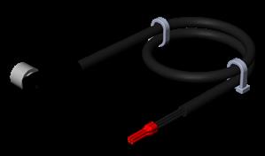 Euchner C-M08F04-04X025PV10,0-ES-084703 Connecting cable with angled plug connector M8, 4-pin, 10 m