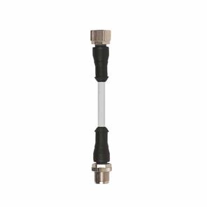 Euchner C-M12F05-05X034PU01,5-M12M05-159356 Connecting cable with 2 plug connectors M12, 5-pin, 15 m, AIDA standard