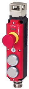 Euchner CTP-L1-AR-U-HA-AZE-SH-126874 Transponder-coded safety switch CTP-AR, M23, emergency stop, 2 pushbuttons (extended)