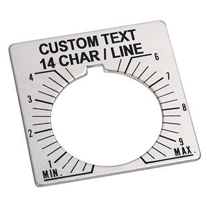 Allen Bradley 800T-X609E 30mm 800T Custom Text Pot Legend Plate
