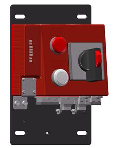 Euchner MGB-B-A1W2A2-PN-105287 Bus module MGB-B-PN with 3 controls and indicators, push-pull plug