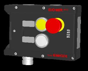 Euchner MGB-L0-ARA-AA2A1-S1-L-116302 Interlocking module MGB-L0-ARA, with 2 pushbuttons, emergency stop, incl label carrier, RC18