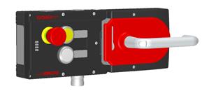 Euchner MGB-L0H-ARA-R-110955 Interlocking set MGB-L0H-ARA, with 2 pushbuttons, emergency stop, incl label carrier, RC18