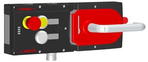 Euchner MGB-L0HE-ARA-R-110691 Interlocking set MGB-L0HE-ARA, with 2 pushbuttons, emergency stop, incl label carrier, RC18 Turkey