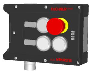 Euchner MGB-L1-APA-AP4A1-S1-L-121370 Locking module MGB-L1-APA (guard locking by spring force) with 3 pushbuttons, emergency stop, RC18