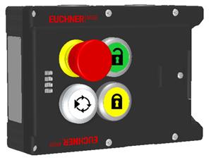 Euchner MGB-L1-ARA-AJ4A1-M-R-122235 Locking module MGB-L1-ARA, (guard locking by spring force) with 3 pushbuttons, emergency stop